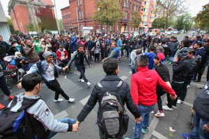 Demo in front of LaGeSo