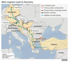 new route for refugees