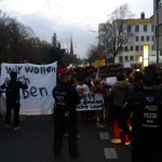 Refugee protest in front of LaGeSo