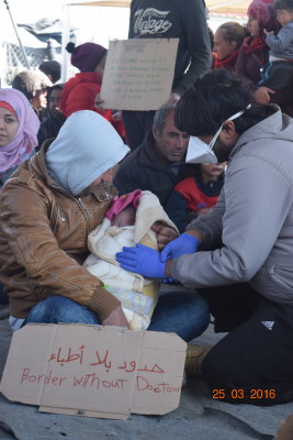 Refugees in Idomeni