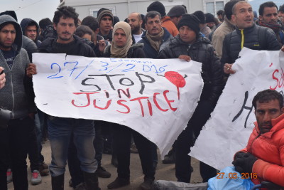 Refugee Protest in Idomeni