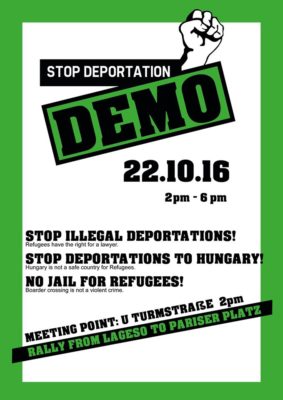 Stop Deportation group Demo in Berlin 