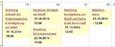 Refugee protestmarch 2016 München to Nürnberg-welcome