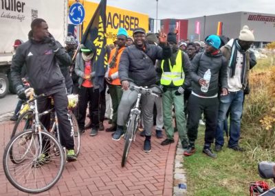 Flüchtlinge Protestmarch 2016 Münich nach Nürnberg