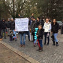 Hungerstreik in NUK Flüchtlingsunterkunft am Hüttenweg in Dahlem