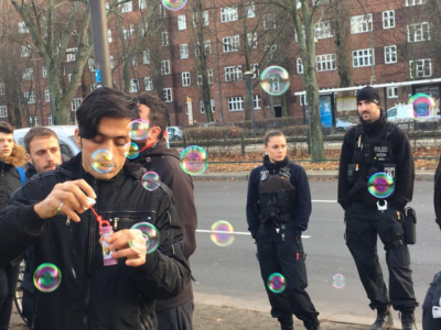 soap bubbles at osloerstr lager