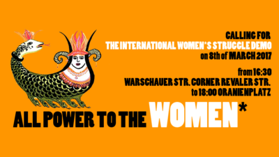 8th March International Women*s Struggle Demo Berlin