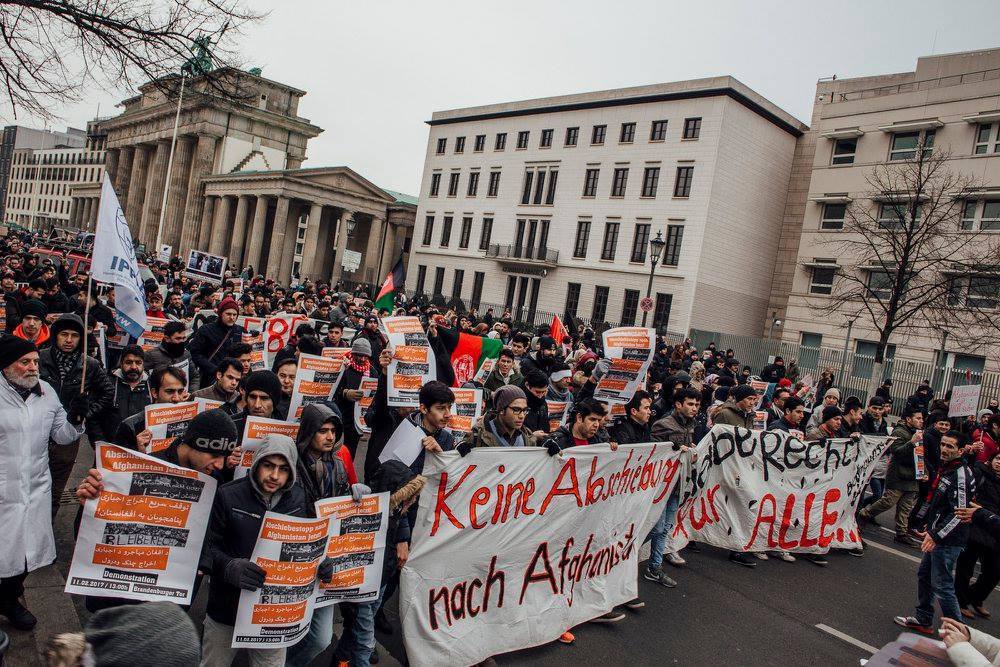 Demo gegen Abschiebungen nach Afganistan