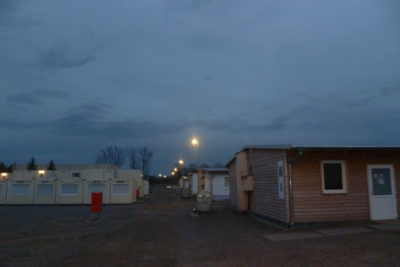 picture of a camp for asylum seekers near Halberstadt