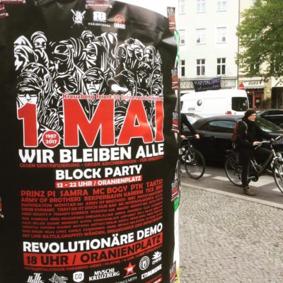 Berlin demo 1.Mai 2017 Wir bleiben alle