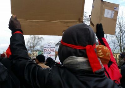 Refugee protest in Bamberg Januar 2018