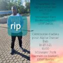 Trauerfeier für Alpha Oumar Bah, 27.03.2021, Münsiger Park, Berlin