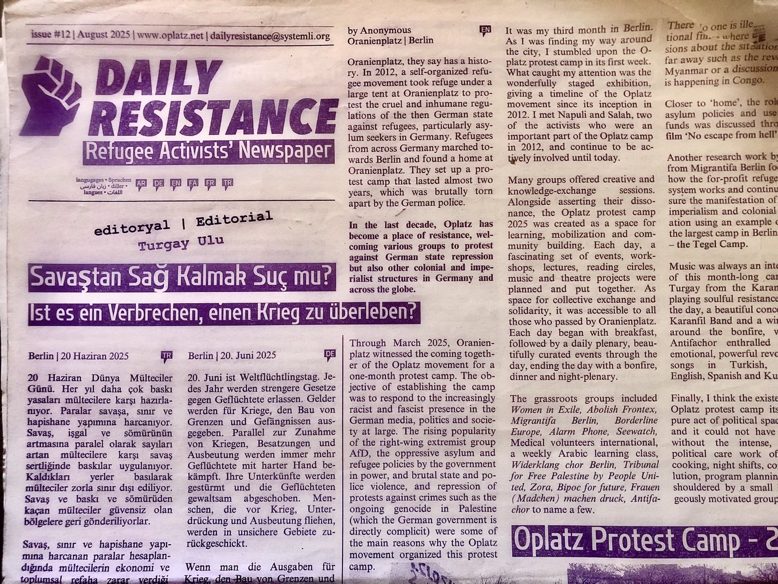 Just out: Daily Resistance #12 !